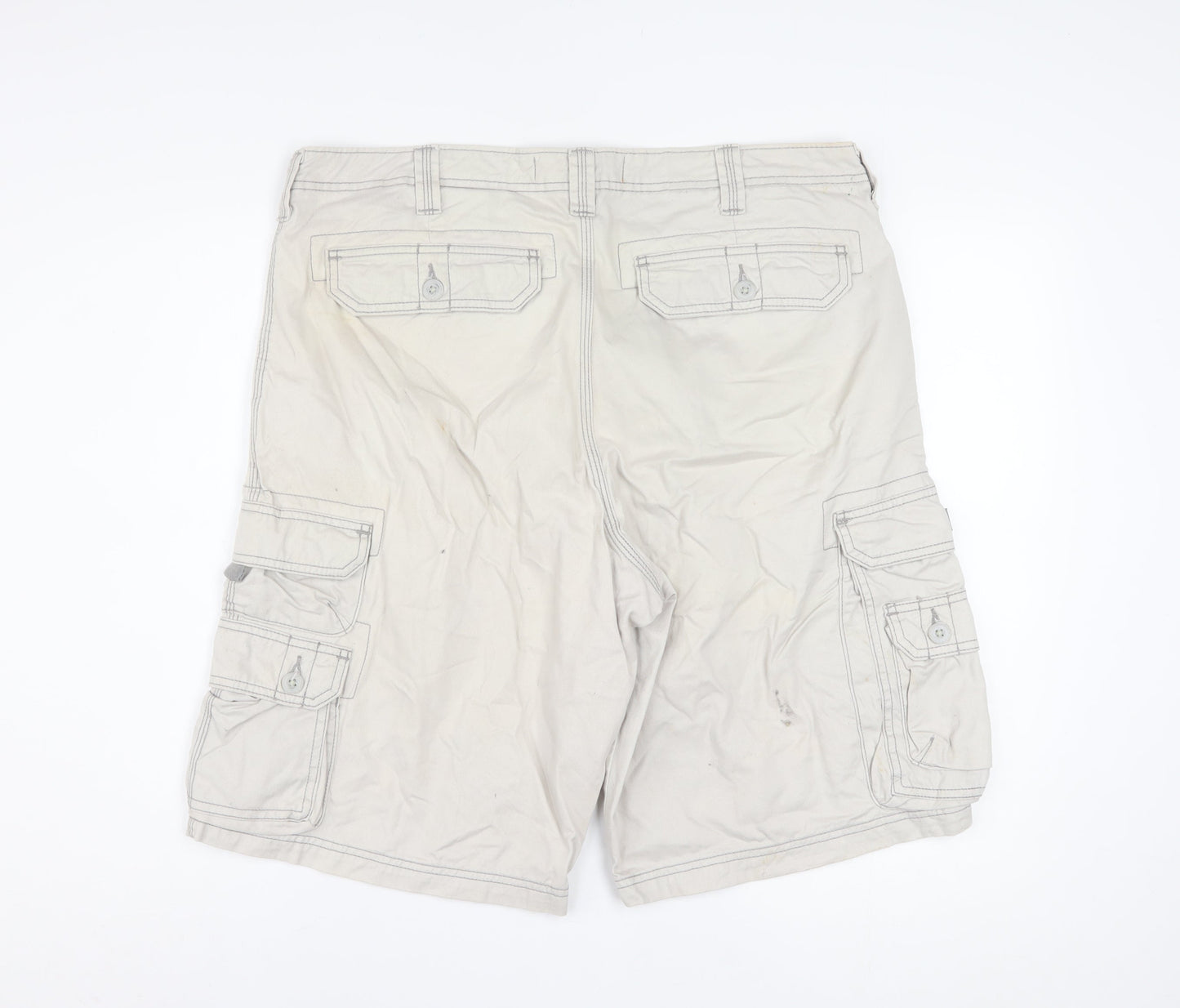 Lee Dungarees Men's Beige Cargo Shorts Size 36 Regular Fit