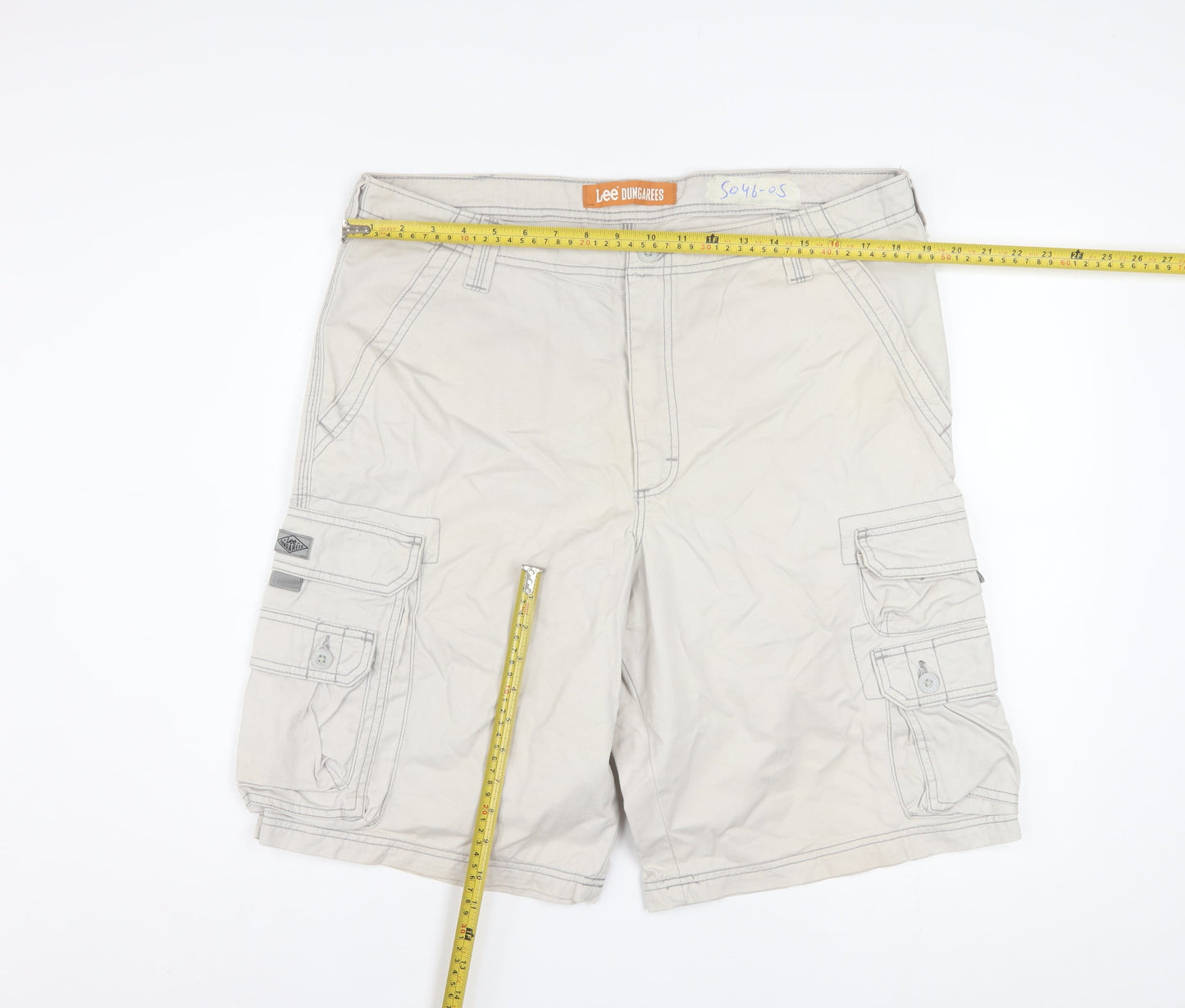 Lee Dungarees Men's Beige Cargo Shorts Size 36 Regular Fit