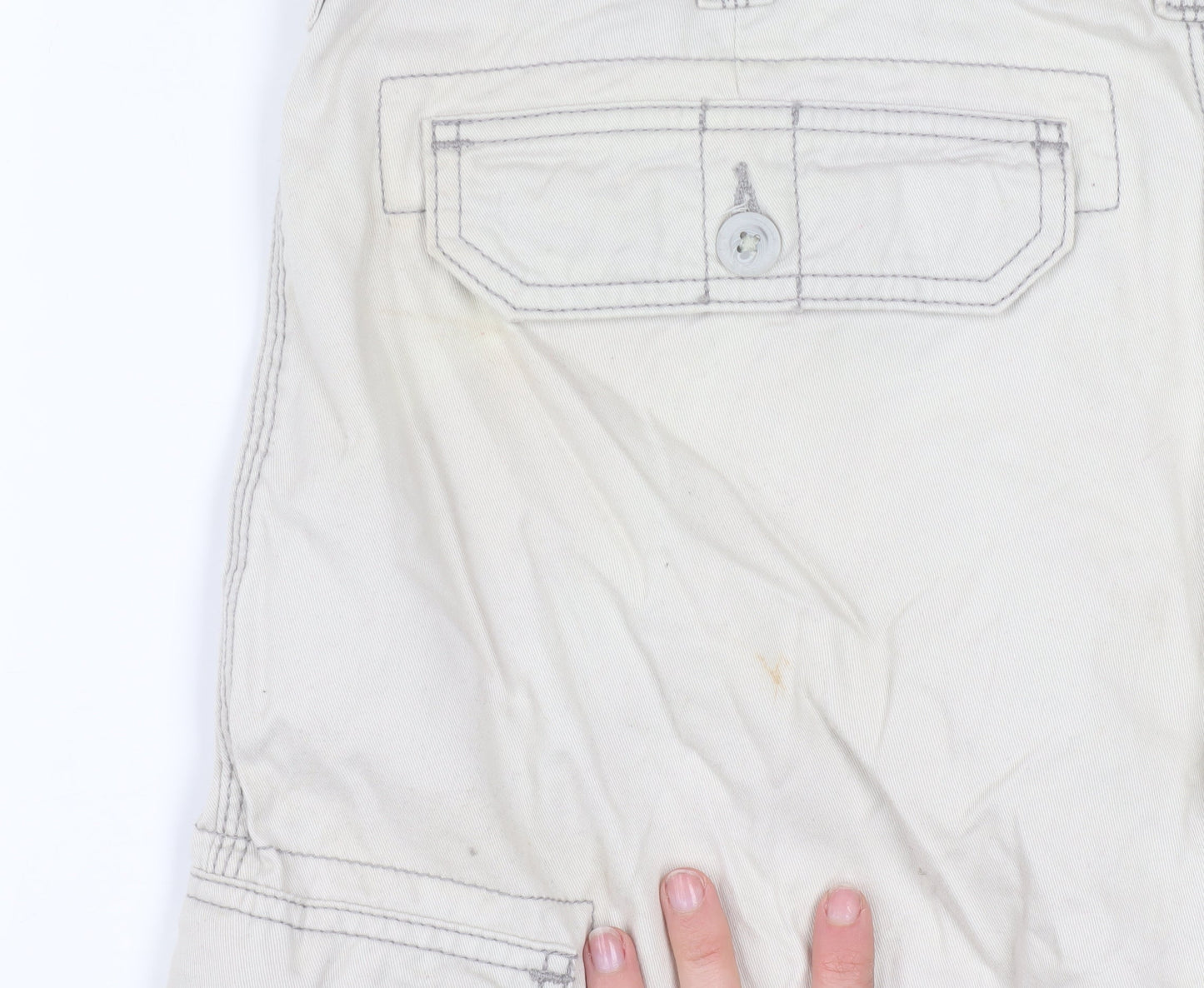 Lee Dungarees Men's Beige Cargo Shorts Size 36 Regular Fit