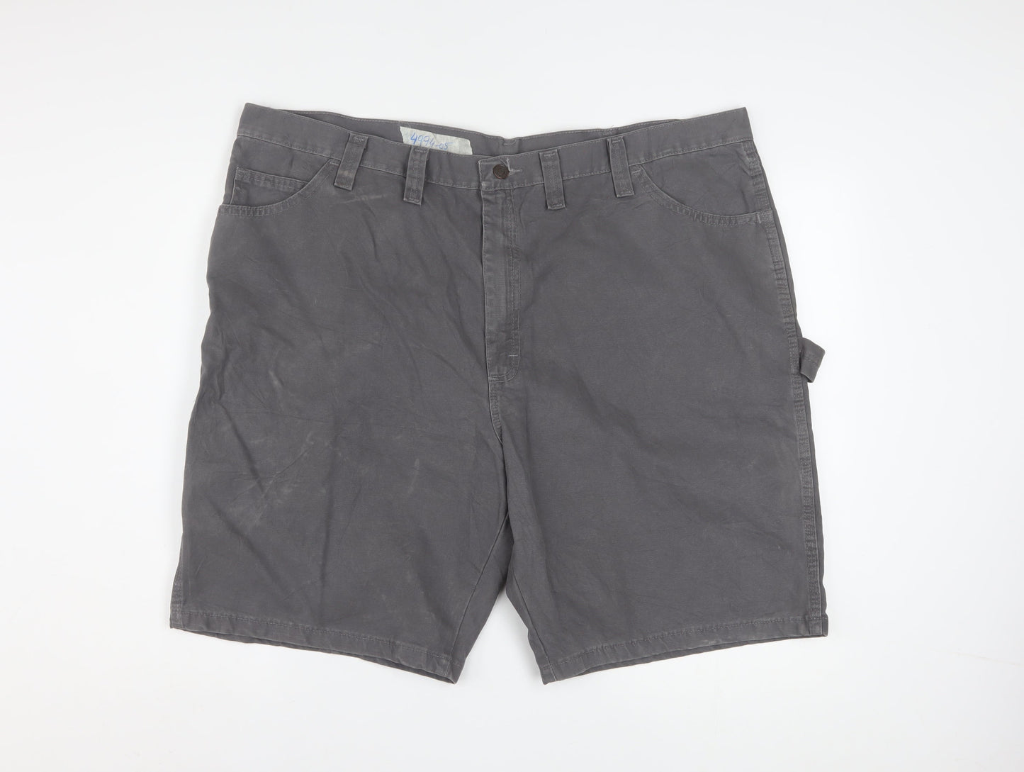 Wrangler Men's Grey Cotton Cargo Carpenter Shorts Size 44