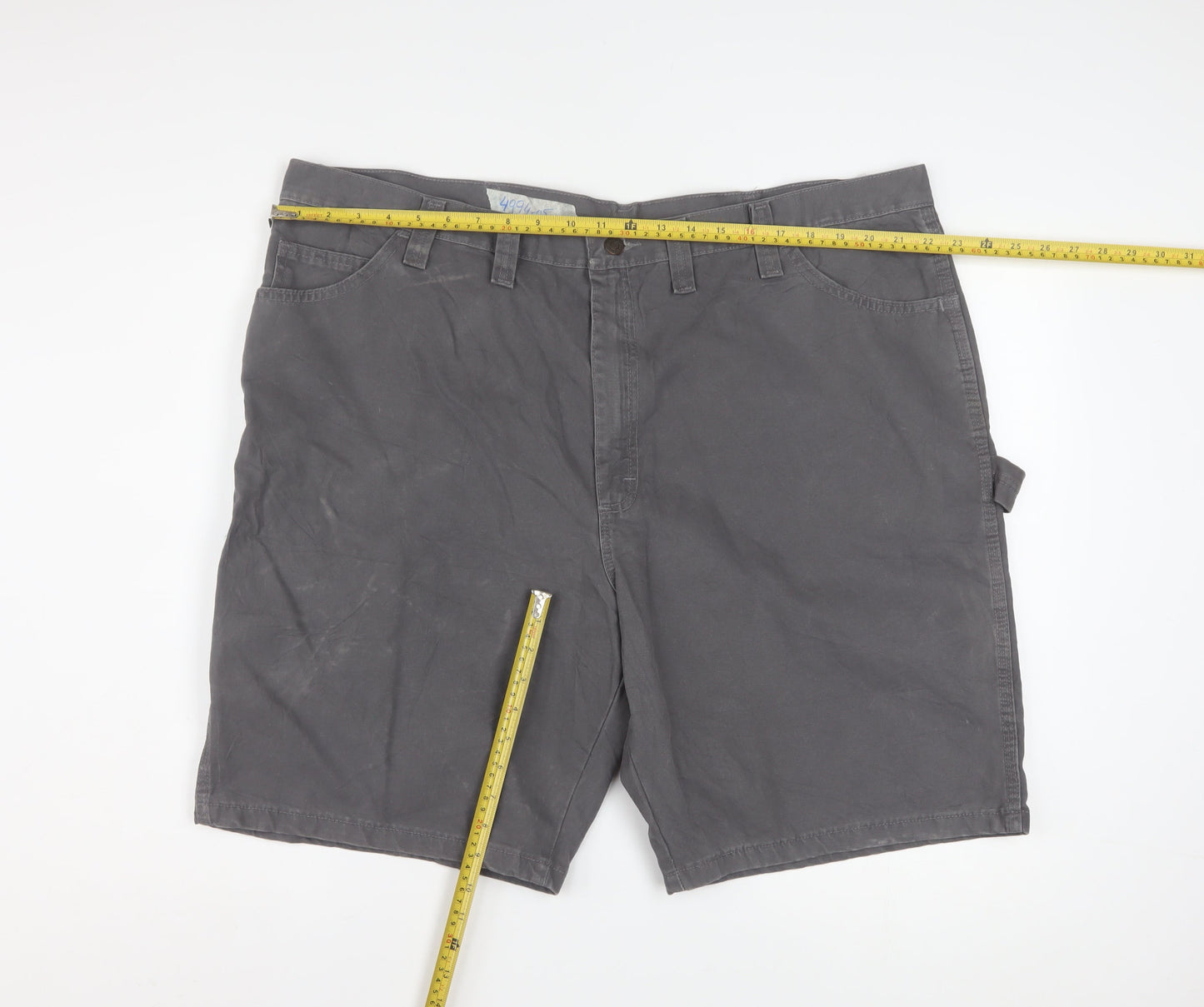 Wrangler Men's Grey Cotton Cargo Carpenter Shorts Size 44