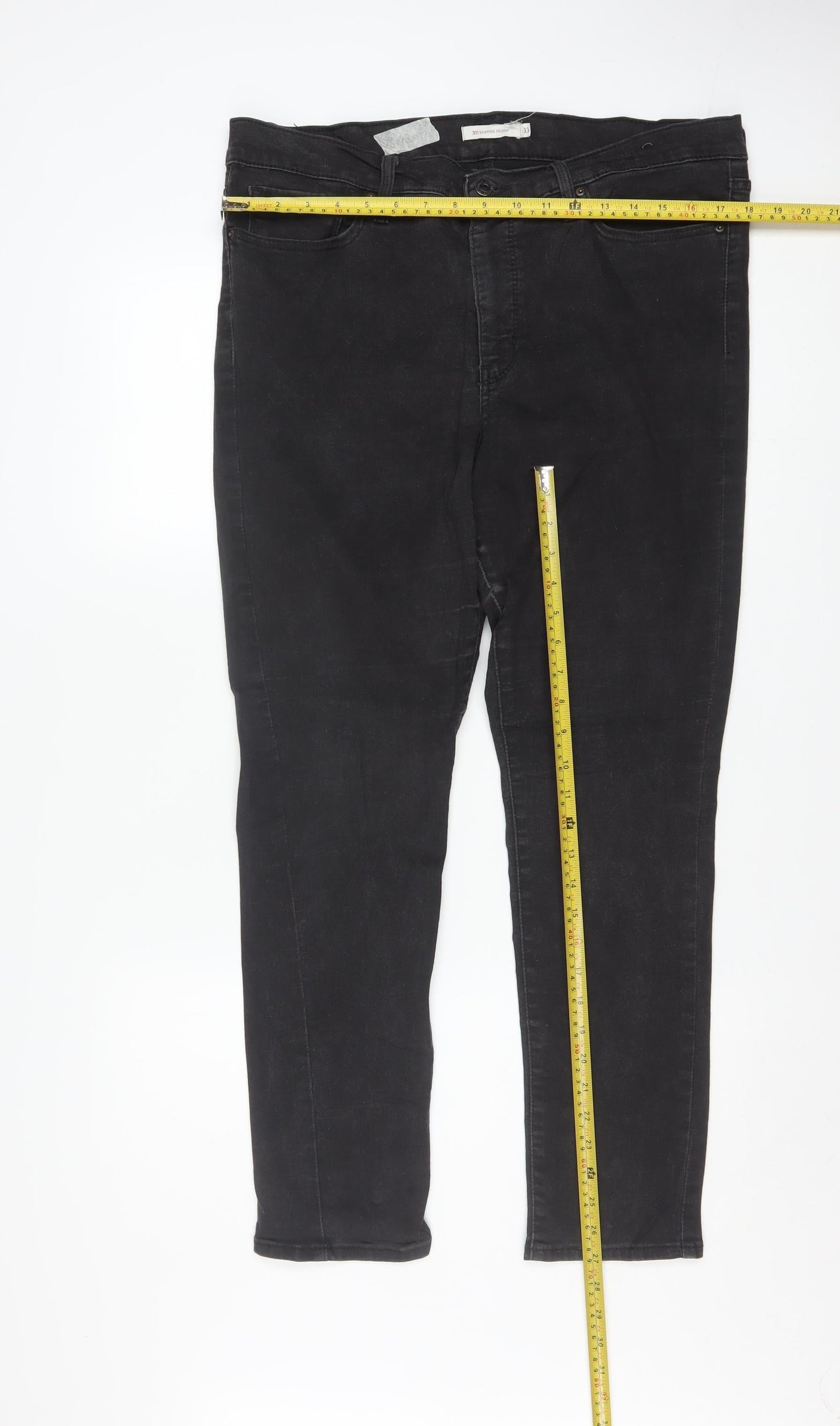 Levi's Women Black 311 Shaping Skinny Jeans Size 33 Slim Fit