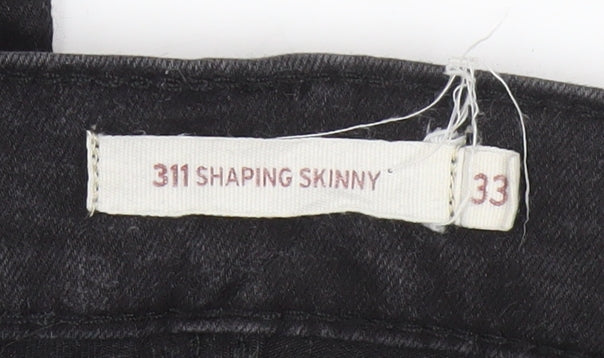 Levi's Women Black 311 Shaping Skinny Jeans Size 33 Slim Fit