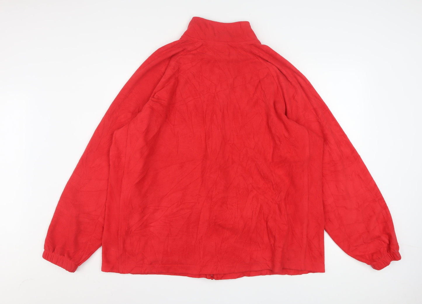 Starter Mens Red Fleece Full Zip Jacket XL Regular Fit