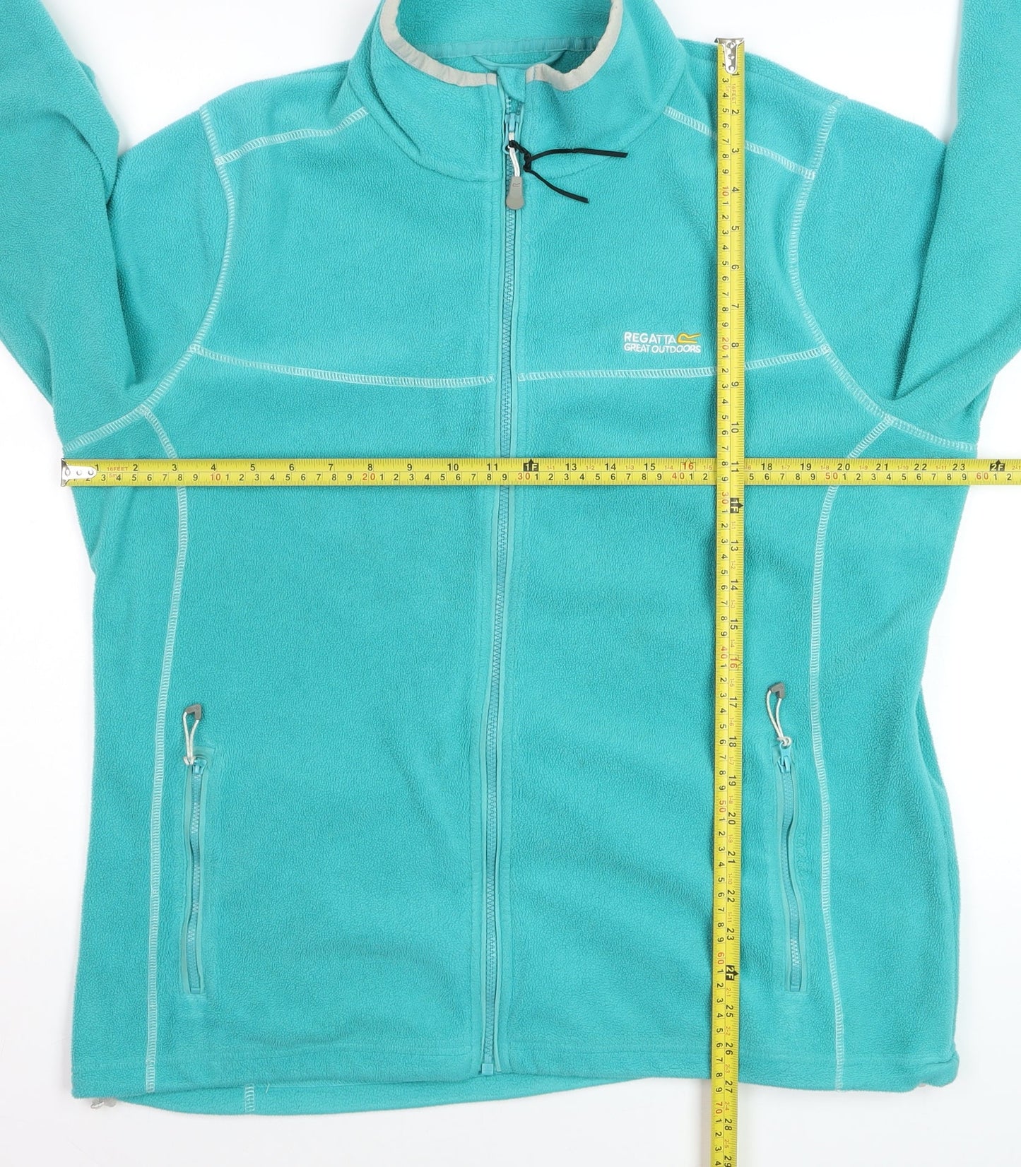 Regatta Women's Blue Fleece Full Zip Jacket UK 20 Hiking Outdoor