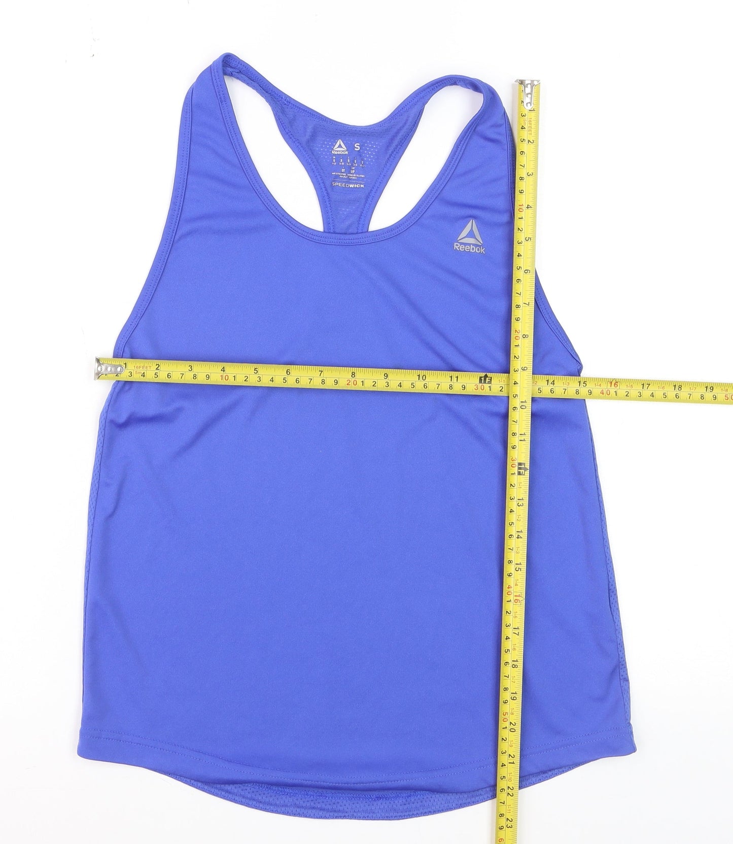 Reebok Women's Blue Speedwick Racerback Tank Top Size S