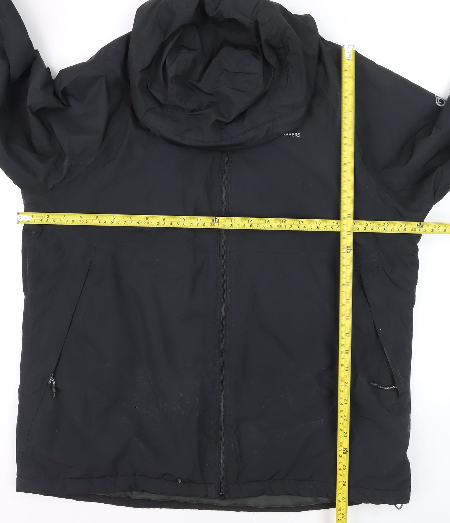 Craghoppers Men's Black L Waterproof Windproof Hooded Jacket