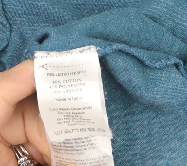 Brakeburn Women’s Blue Long Sleeve Basic T-Shirt Size 12