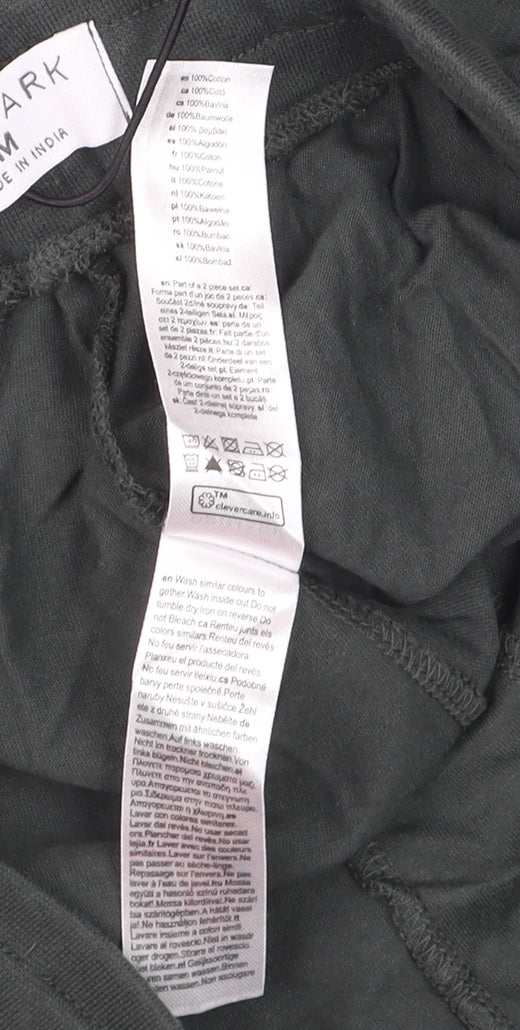 Primark Women's Black Cotton Jogger Style Leggings Size M
