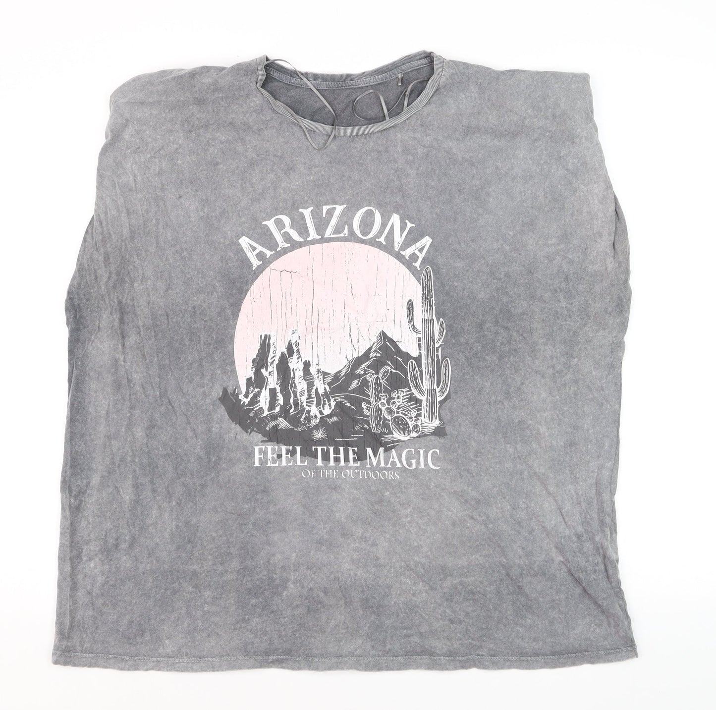 George Womens Grey Arizona Graphic Cotton T-Shirt Size 18