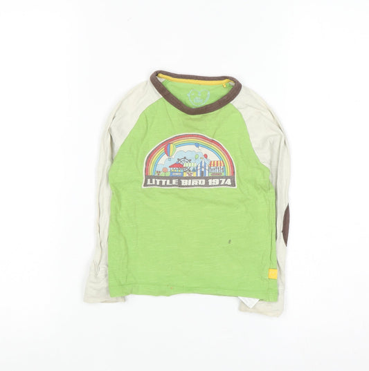 Little Bird Unisex Baby Green Long Sleeve Graphic T-Shirt 18-24 Months