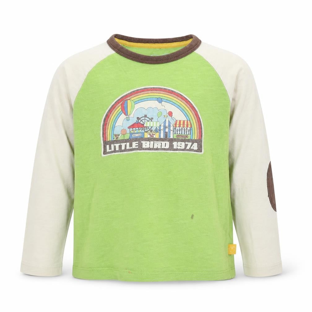 Little Bird Unisex Baby Green Long Sleeve Graphic T-Shirt 18-24 Months