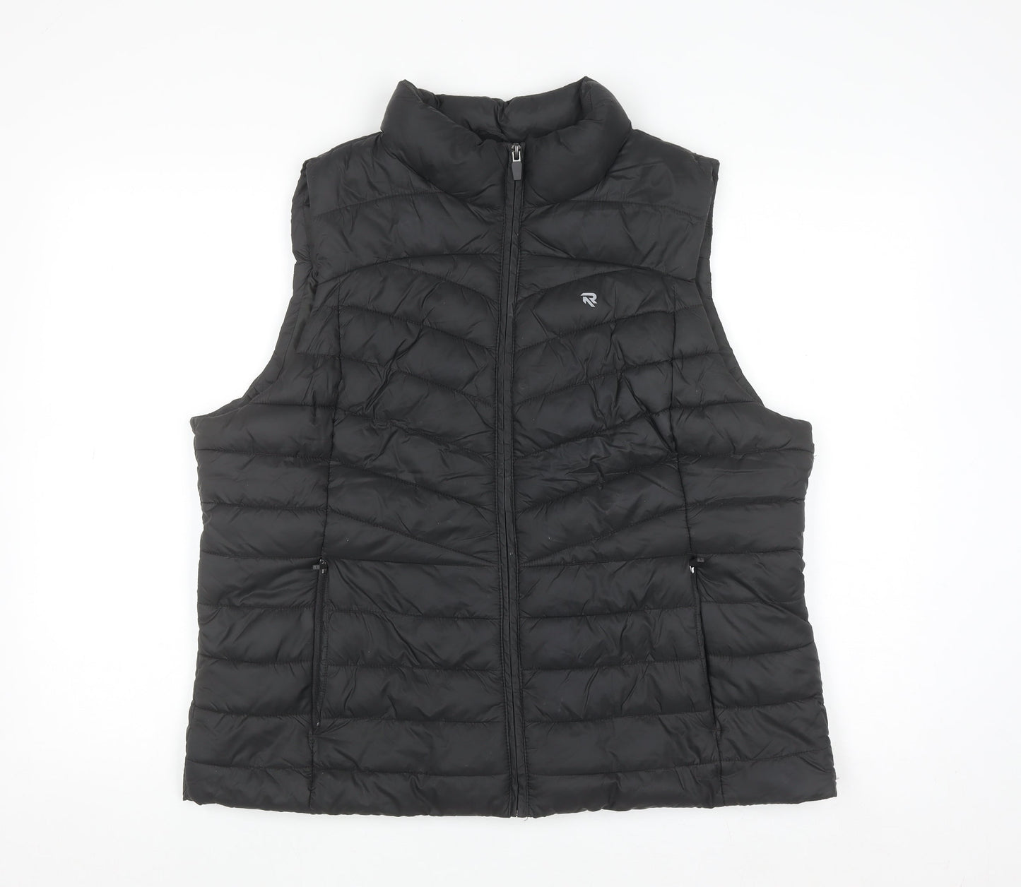 Reaktiv x Oti Mabuse Men's Black Puffer Waistcoat Size L Lightweight