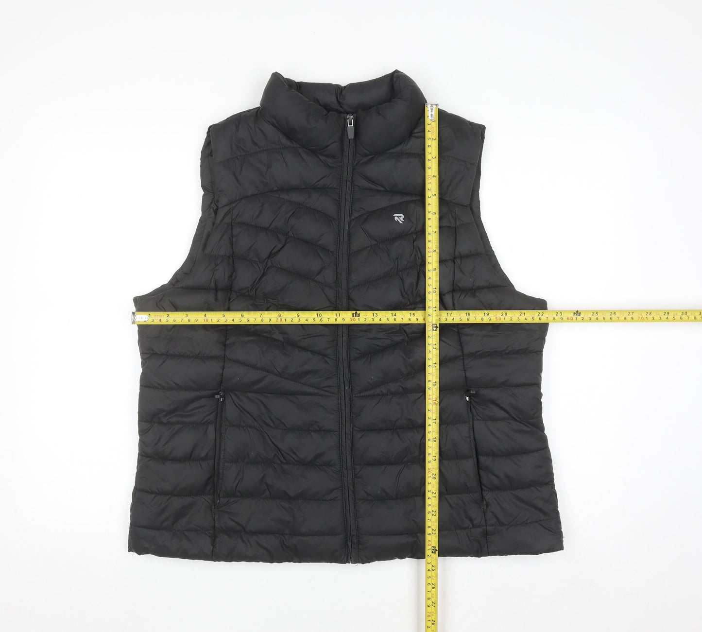 Reaktiv x Oti Mabuse Men's Black Puffer Waistcoat Size L Lightweight