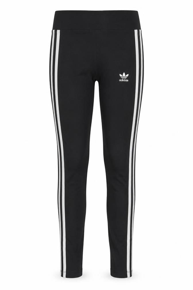 Front view of Adidas Women’s Black Ankle Leggings, size UK 8, Stretch Cotton