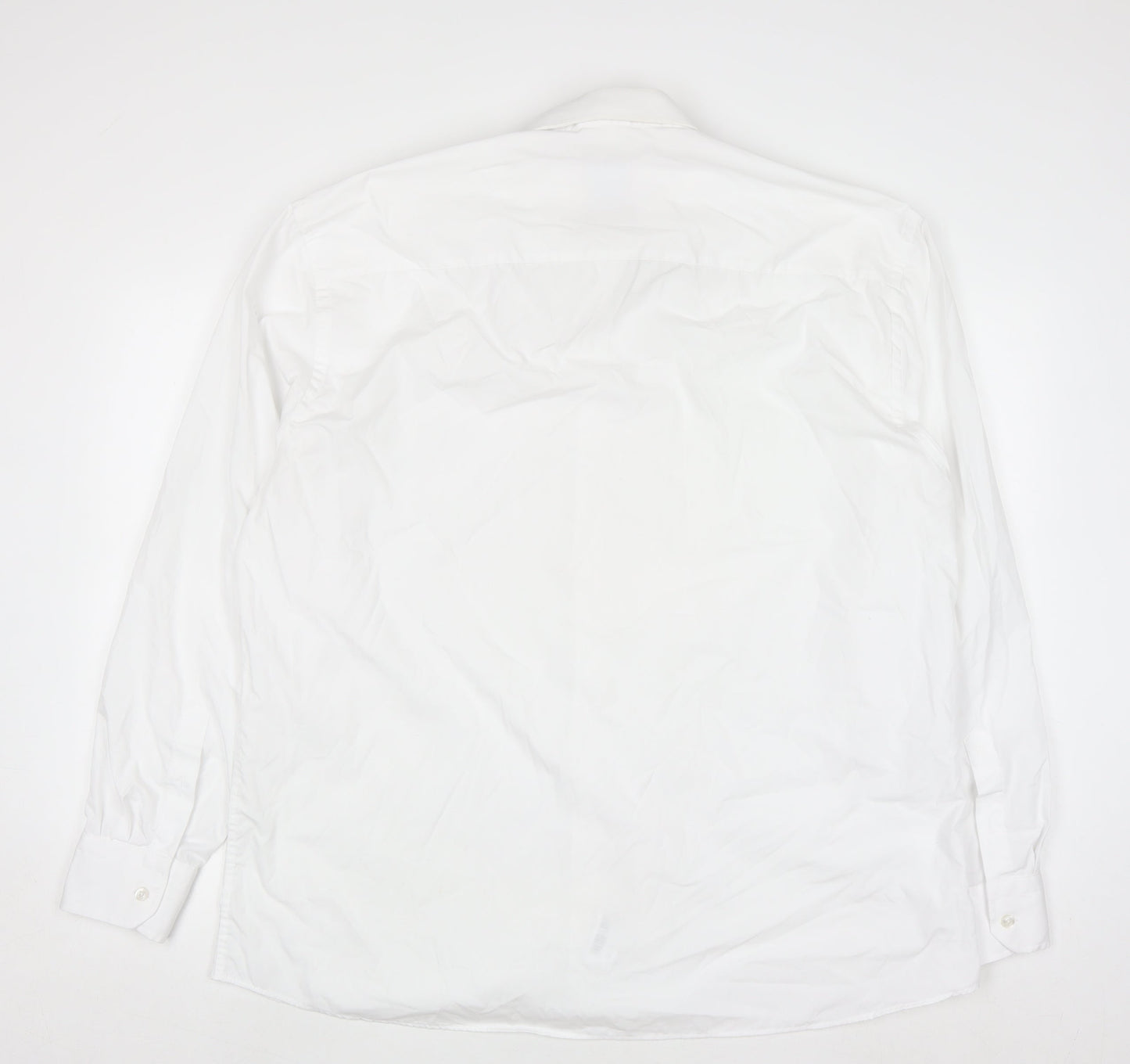 Benetti Men White Classic Fit Long Sleeve Button-Up Shirt 18.5in