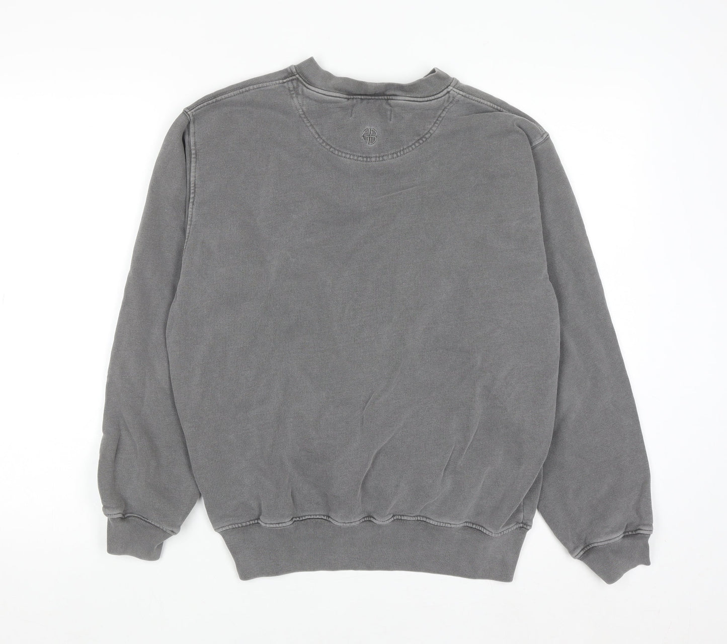 Anine Bing Women's Grey Graphic Pullover Sweatshirt XS Organic Cotton