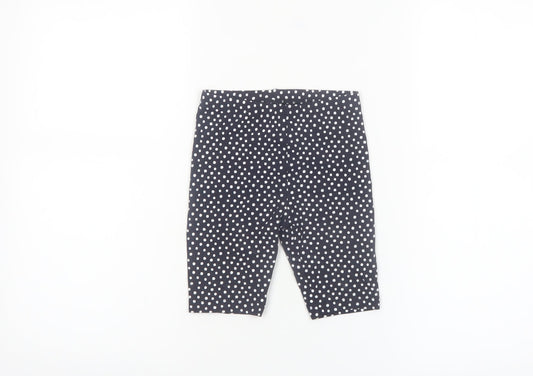 St. Bernard for Dunnes Girls Black Polka Dot Biker Shorts Age 5