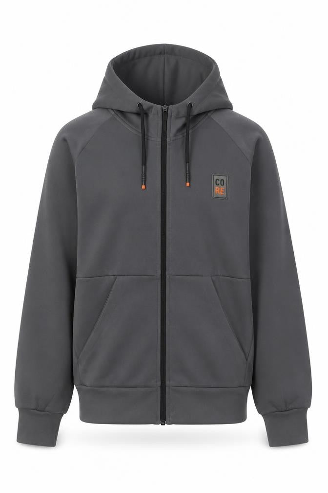 Mago Kids Boys Grey Full Zip Hoodie Size 12 Years Core Logo Lightweight