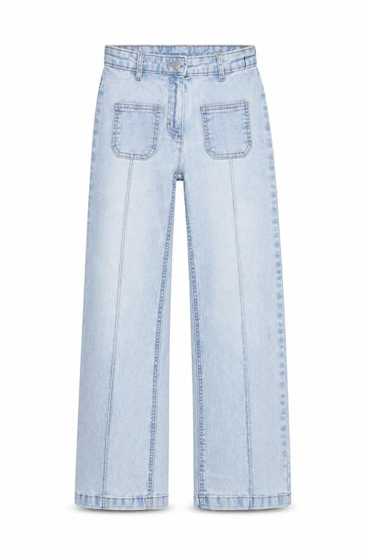 Dunnes Girls Light Blue Wide-Leg Jeans 25in Waist Denim Summer Casual