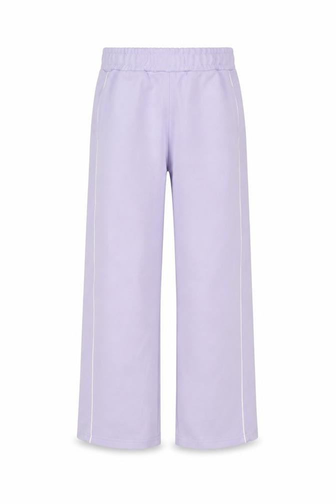 Dunnes Girls Purple Sweatpants 7-8 Years Elastic Waist Side Stripe