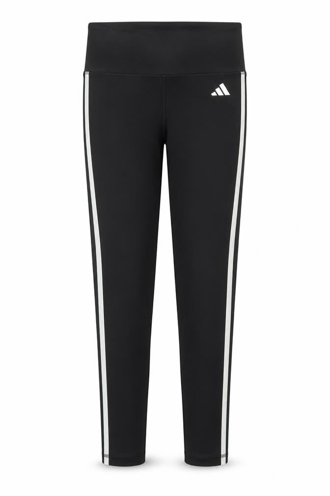 Front view of Adidas women’s black s slim fit stretch sports leggings