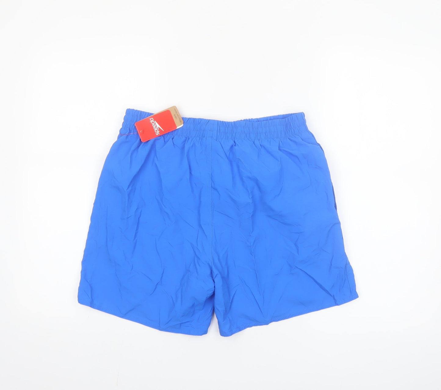 Speedo Men Blue Swim Shorts S Polyamide Quick Dry Elastic Waist