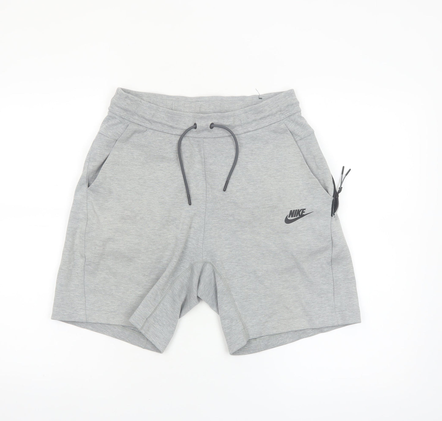 Nike Men's Grey XS Sweat Shorts with Drawstring and Pockets