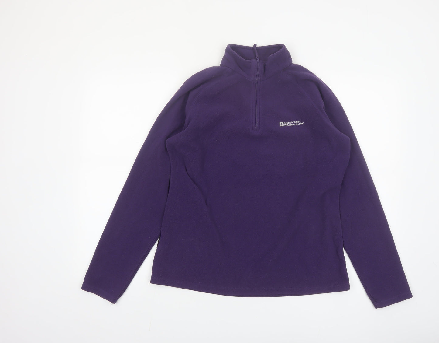 Mountain Warehouse Women Purple Fleece Pullover Sweatshirt UK14