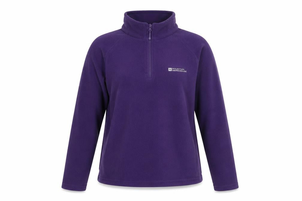Mountain Warehouse Women Purple Fleece Pullover Sweatshirt UK14