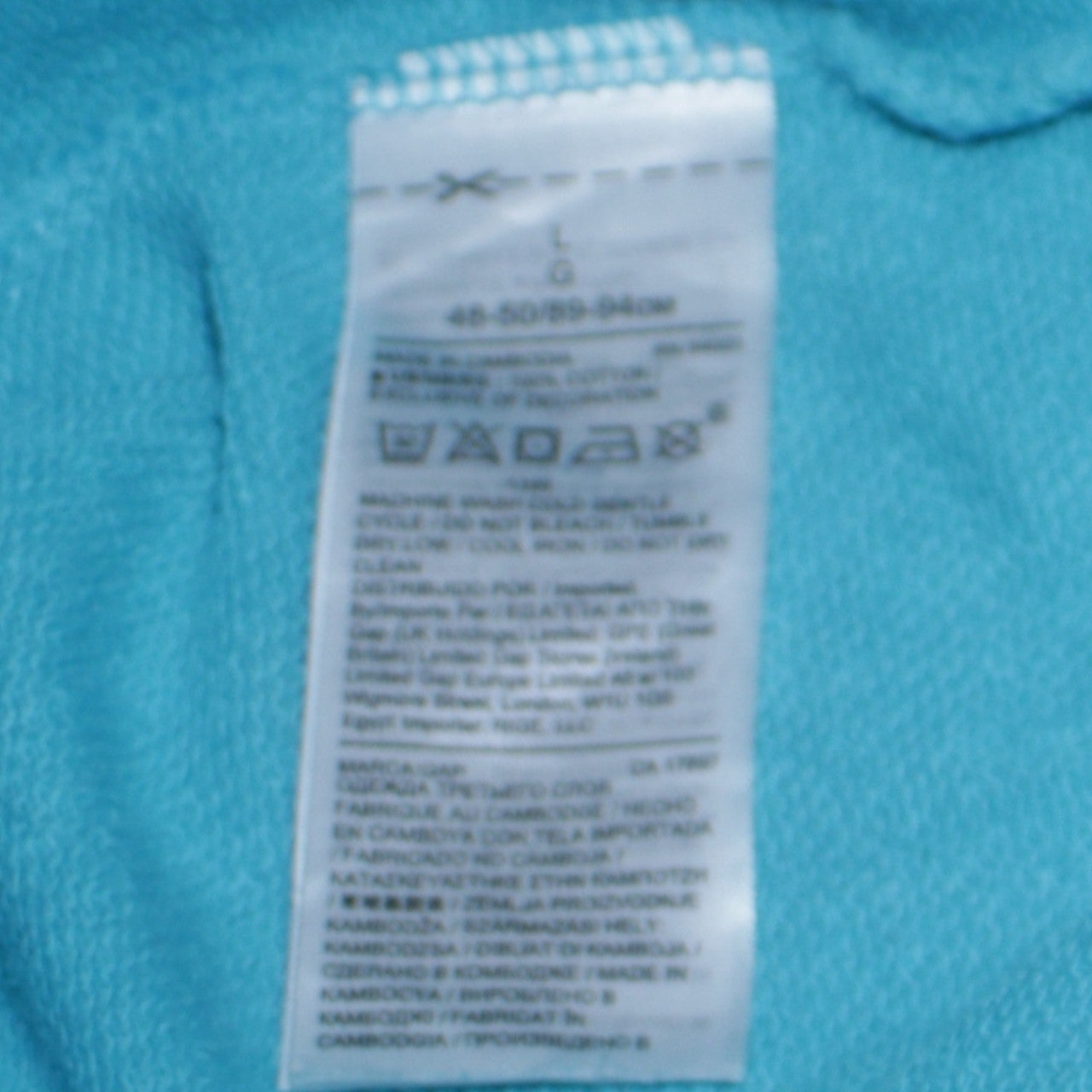 GAP Women Blue Full Zip Hoodie L Cotton Blend Casual