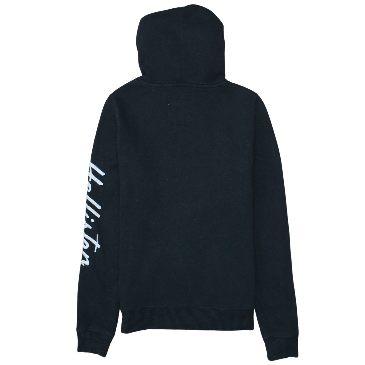 Hollister Womens Black XS Pullover Hoodie with Logo Detail