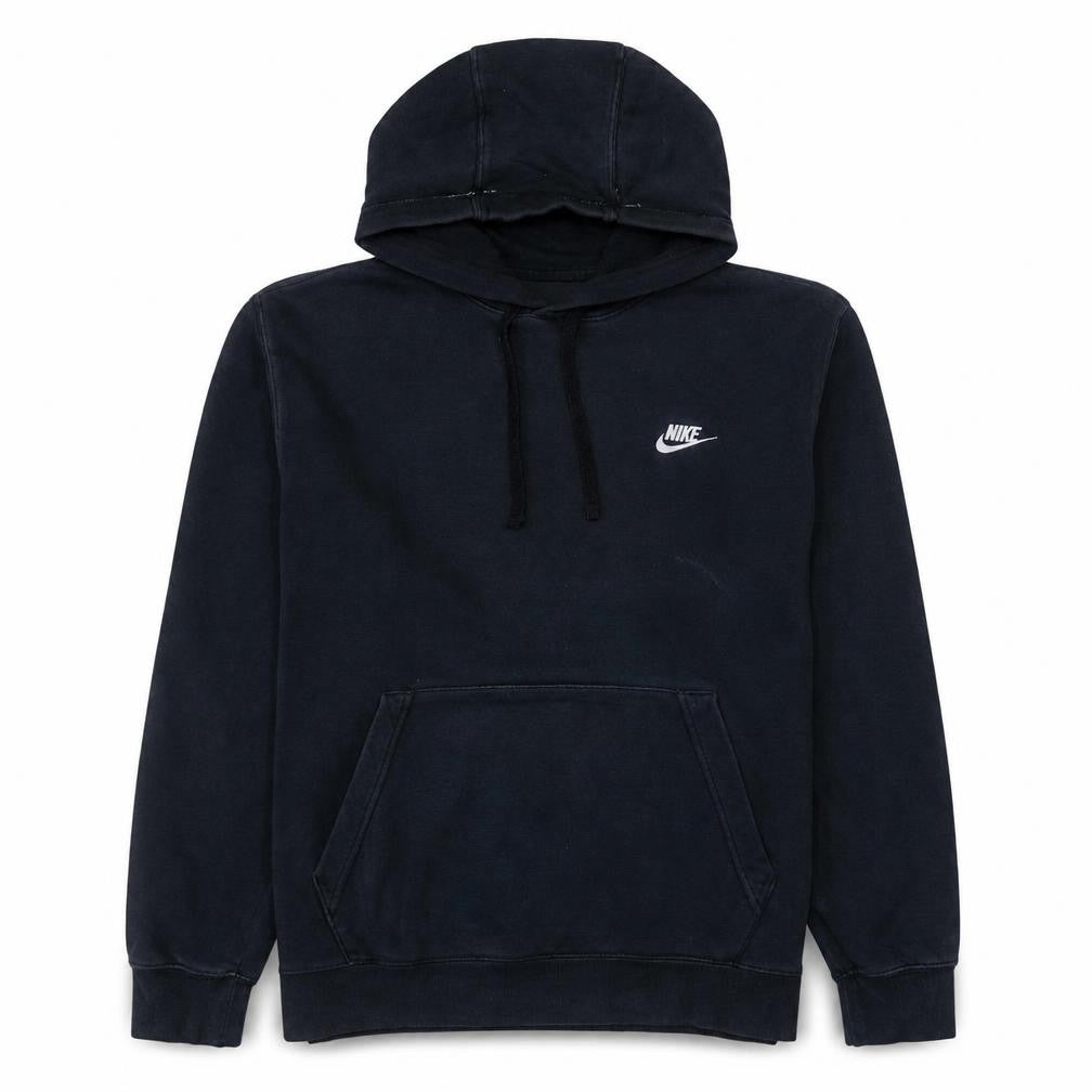 Nike Men's Black Pullover Hoodie L Logo Fleece Sweatshirt