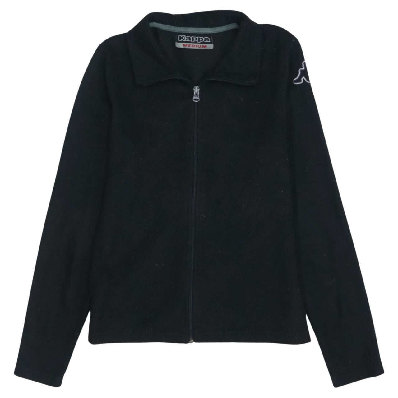 Kappa Men's Black Fleece Full Zip Jacket Size M