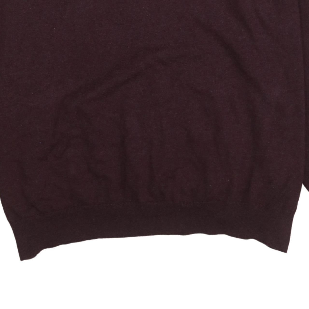 BOSS Mens Brown 2XL V-Neck Wool Cotton Pullover Jumper