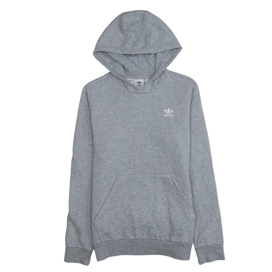 Adidas Boys Grey Pullover Hoodie 13-14 Years Regular Fit Fleece Sweatshirt