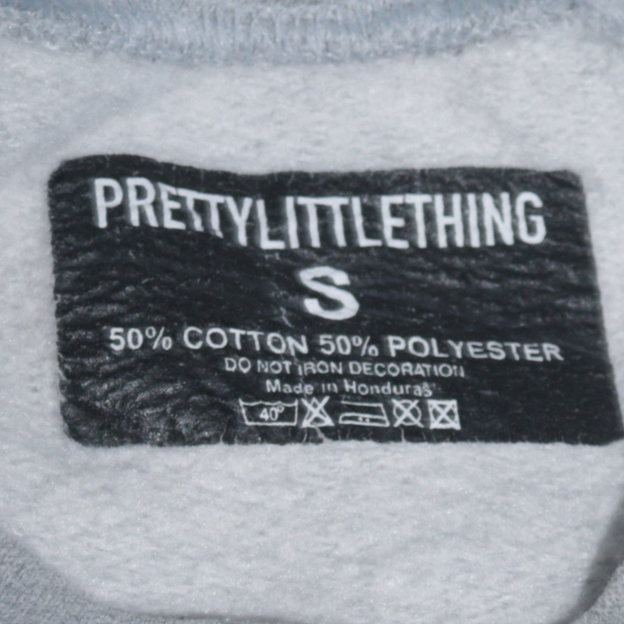 PrettyLittleThing Womens Grey California West Coast Pullover Sweatshirt Size S