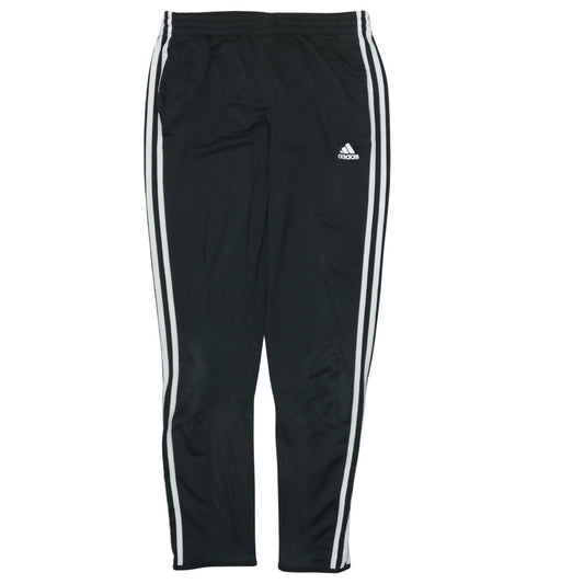 adidas Boys Black 13-14 Years Track Pants Tapered Fit Sports Trousers