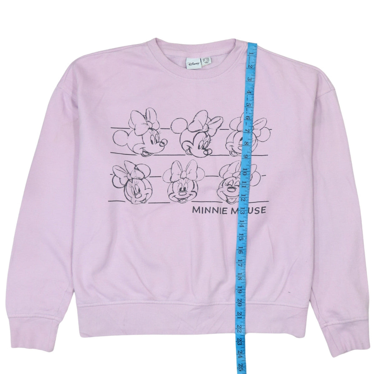 Primark Disney Women Pink Minnie Mouse Cotton Sweatshirt Size 10/12