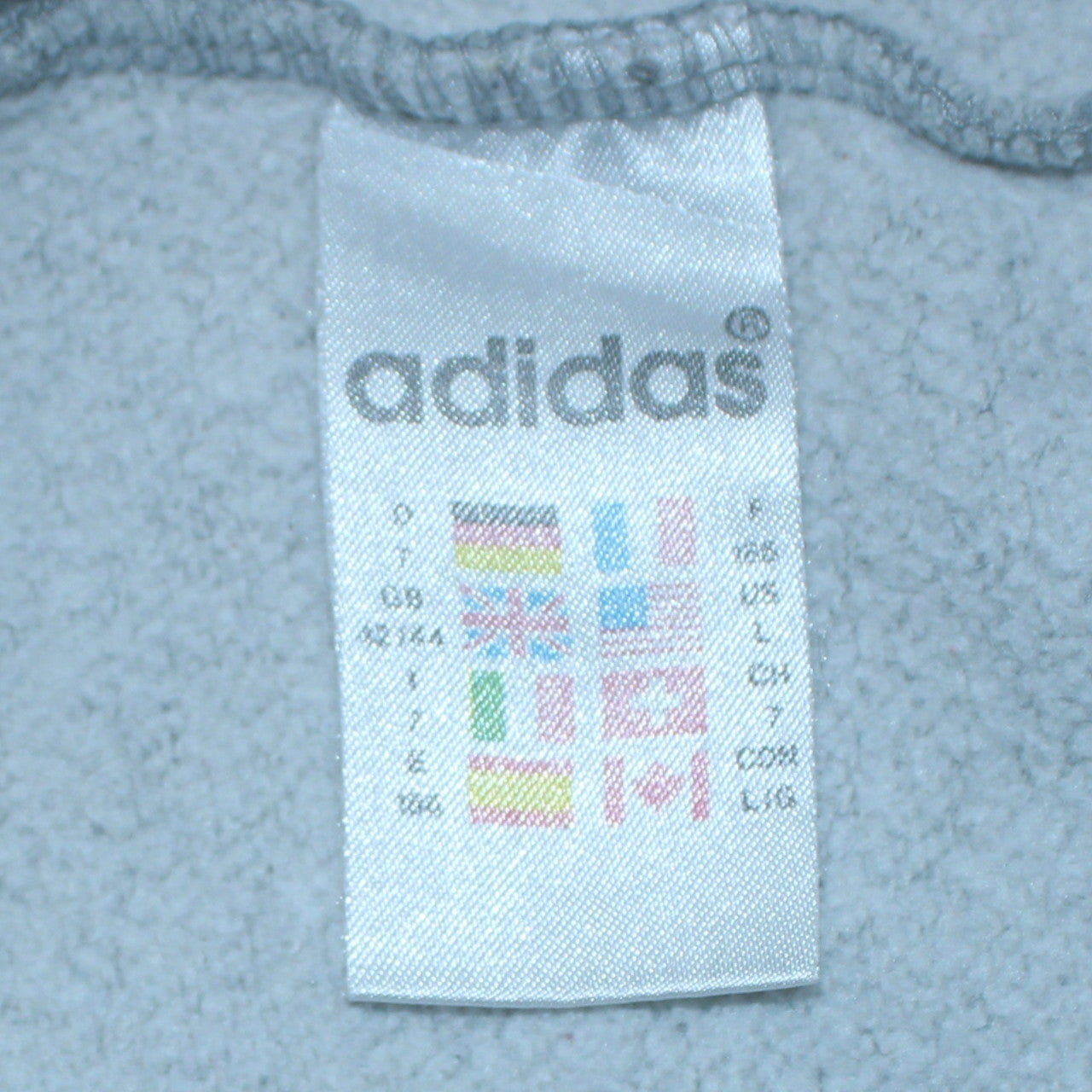 Adidas Women Grey Crew Neck Pullover Sweatshirt Size L
