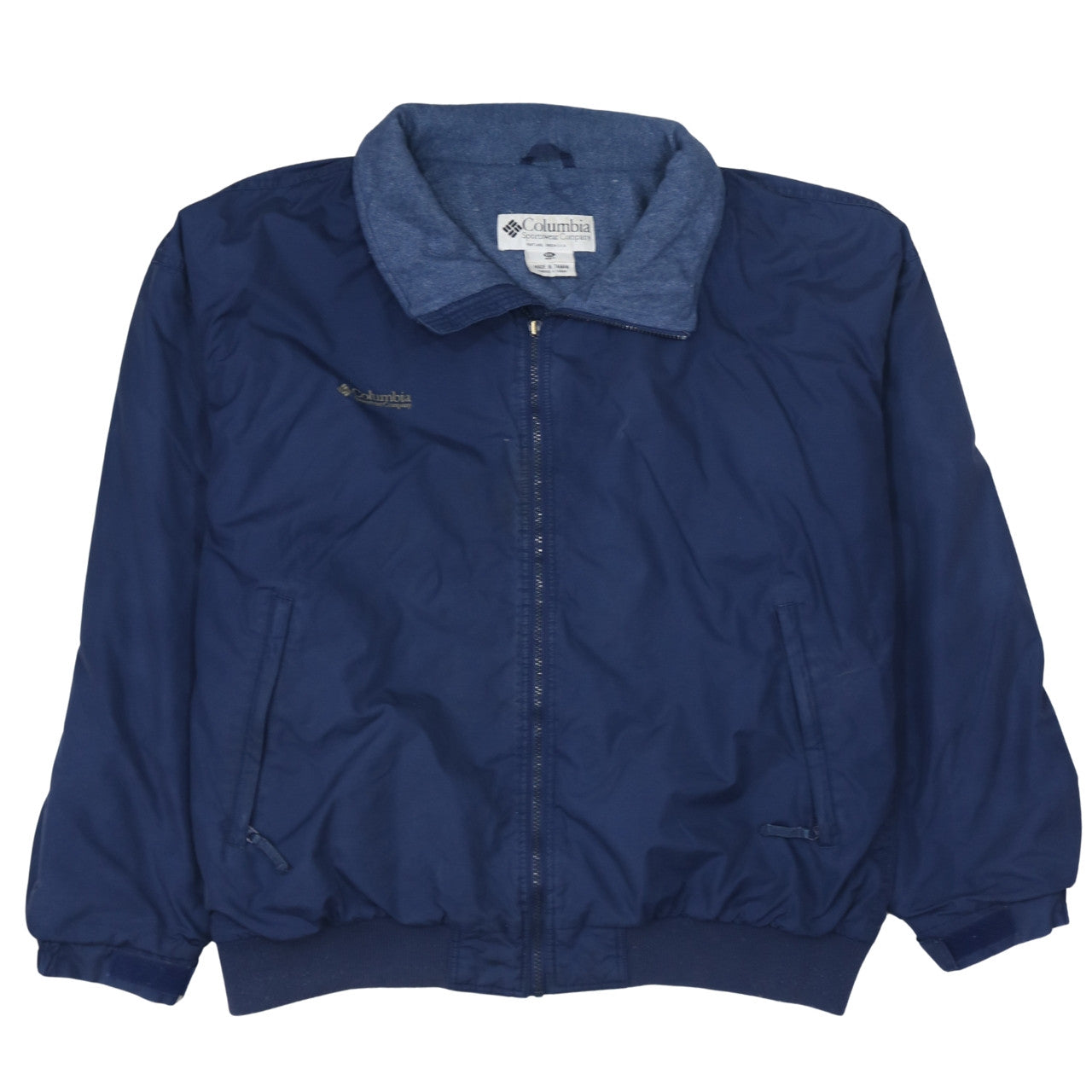 Columbia Men's Blue 2XL Windbreaker Jacket Waterproof Lined