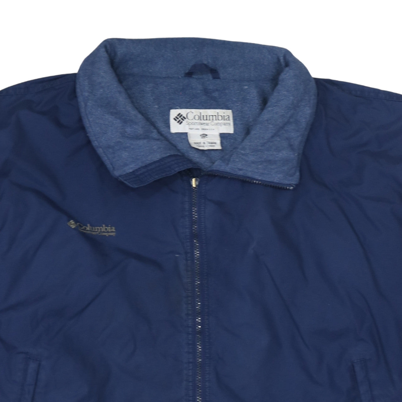 Columbia Men's Blue 2XL Windbreaker Jacket Waterproof Lined