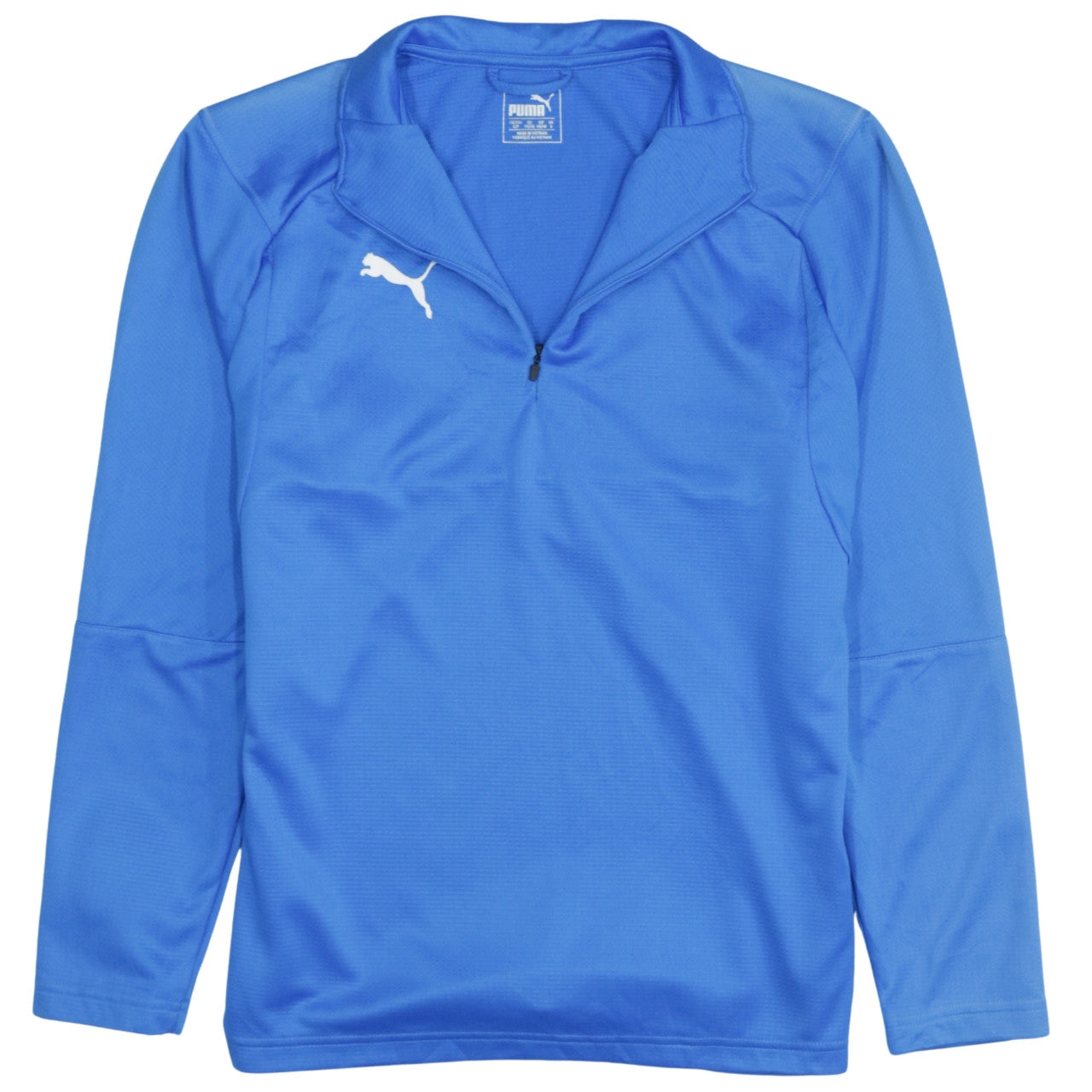 Puma Men's Blue 1/4 Zip Sports Pullover Sweatshirt Size S