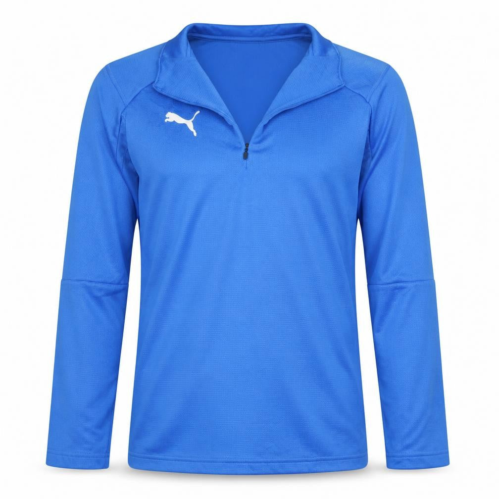 Puma Men's Blue 1/4 Zip Sports Pullover Sweatshirt Size S