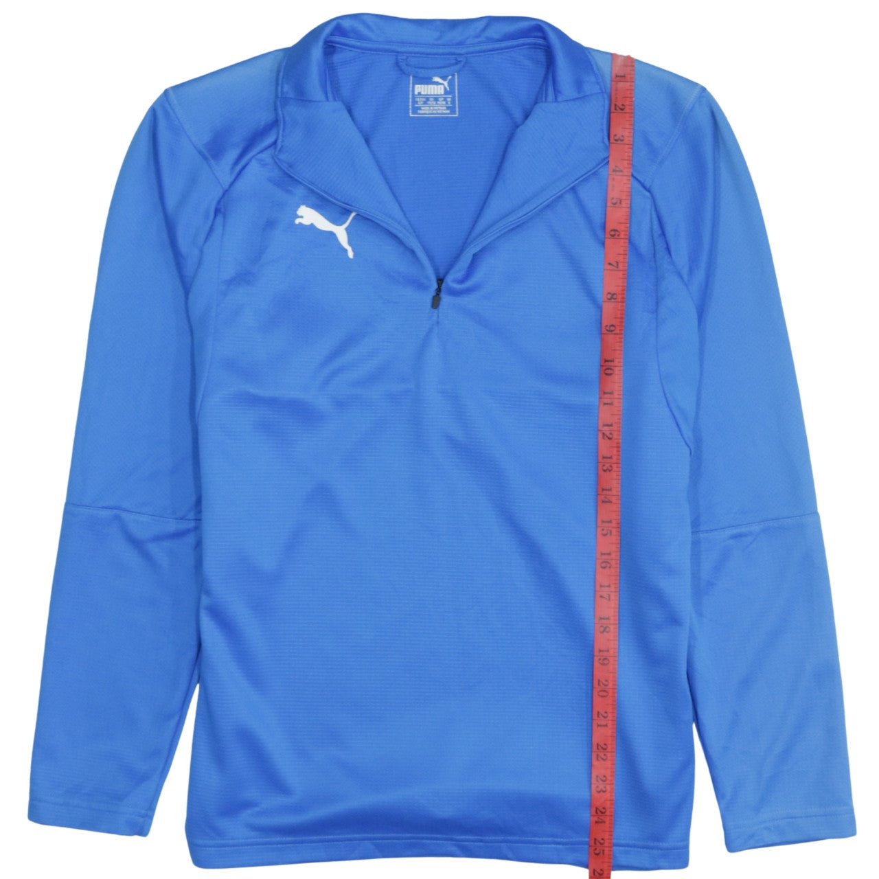 Puma Men's Blue 1/4 Zip Sports Pullover Sweatshirt Size S