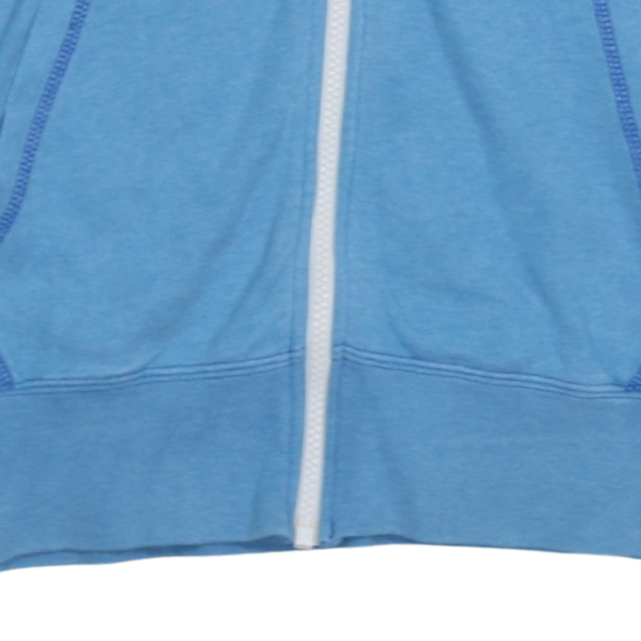 Nike Womens Blue Full Zip Hoodie Sweatshirt Size M Cotton Sportswear