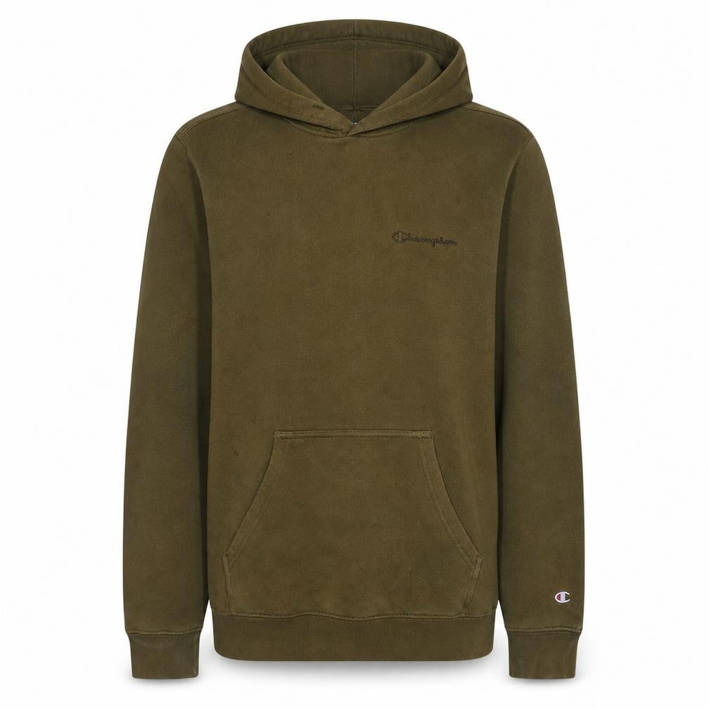 Champion Men's Green Pullover Hoodie Medium Regular Fit