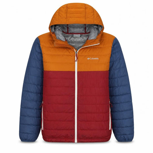 Columbia Boys Multicoloured XL Puffer Jacket Hooded Lightweight Water Resistant