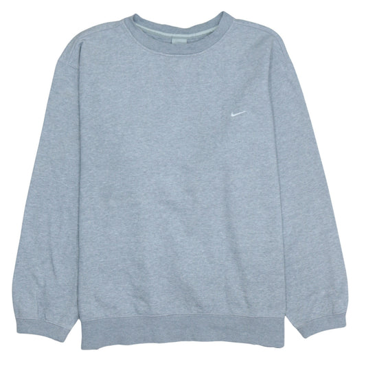Nike Men’s Grey XL Pullover Sweatshirt Crew Neck Graphic Sports Top