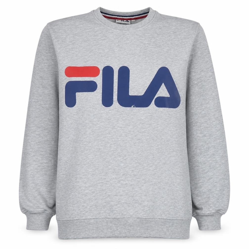Fila Women Grey Logo Crew Neck Pullover Sweatshirt XS
